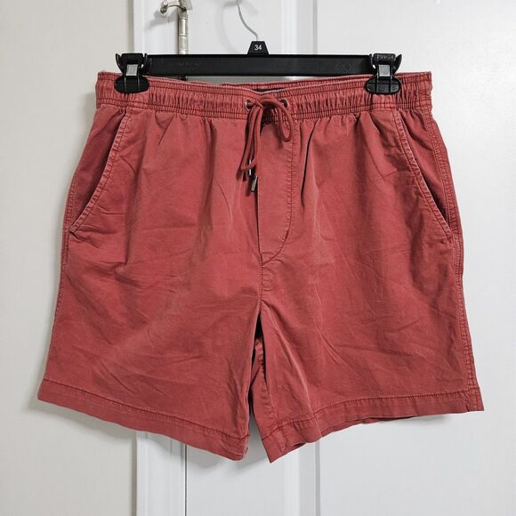 American Eagle Flex Trekker Jogger Shorts Men's Medium (30x6) Faded Red Pockets - Picture 2 of 10